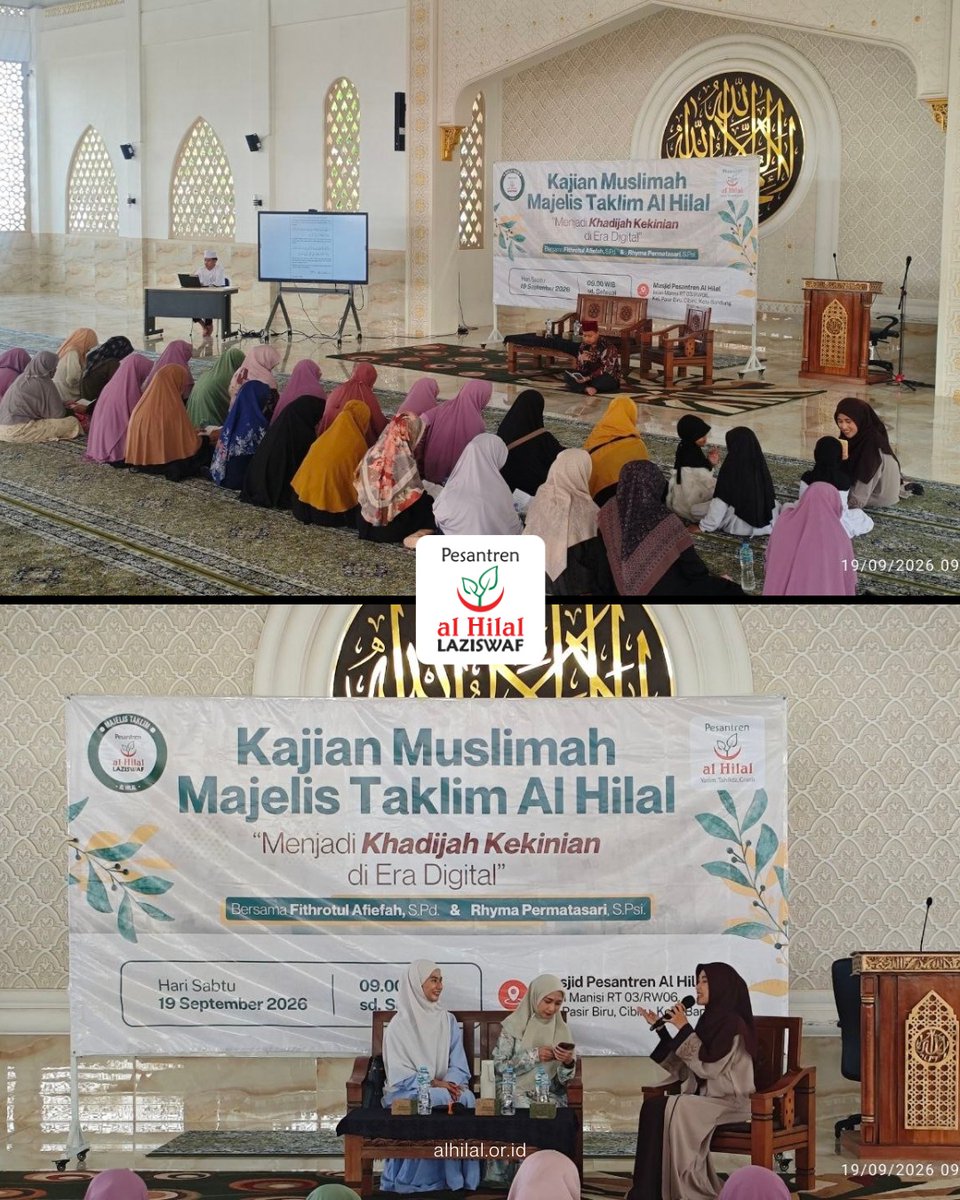 Laziswafalhilal's tweet photo. Kajian Muslimah Majelis Taklim Al Hilal Sukses Dilaksanakan!

Informasi selengkapnya: 
https://t.co/nfG5T4mFrK

#fyi #alhilal https://t.co/Wd26FxMAIx