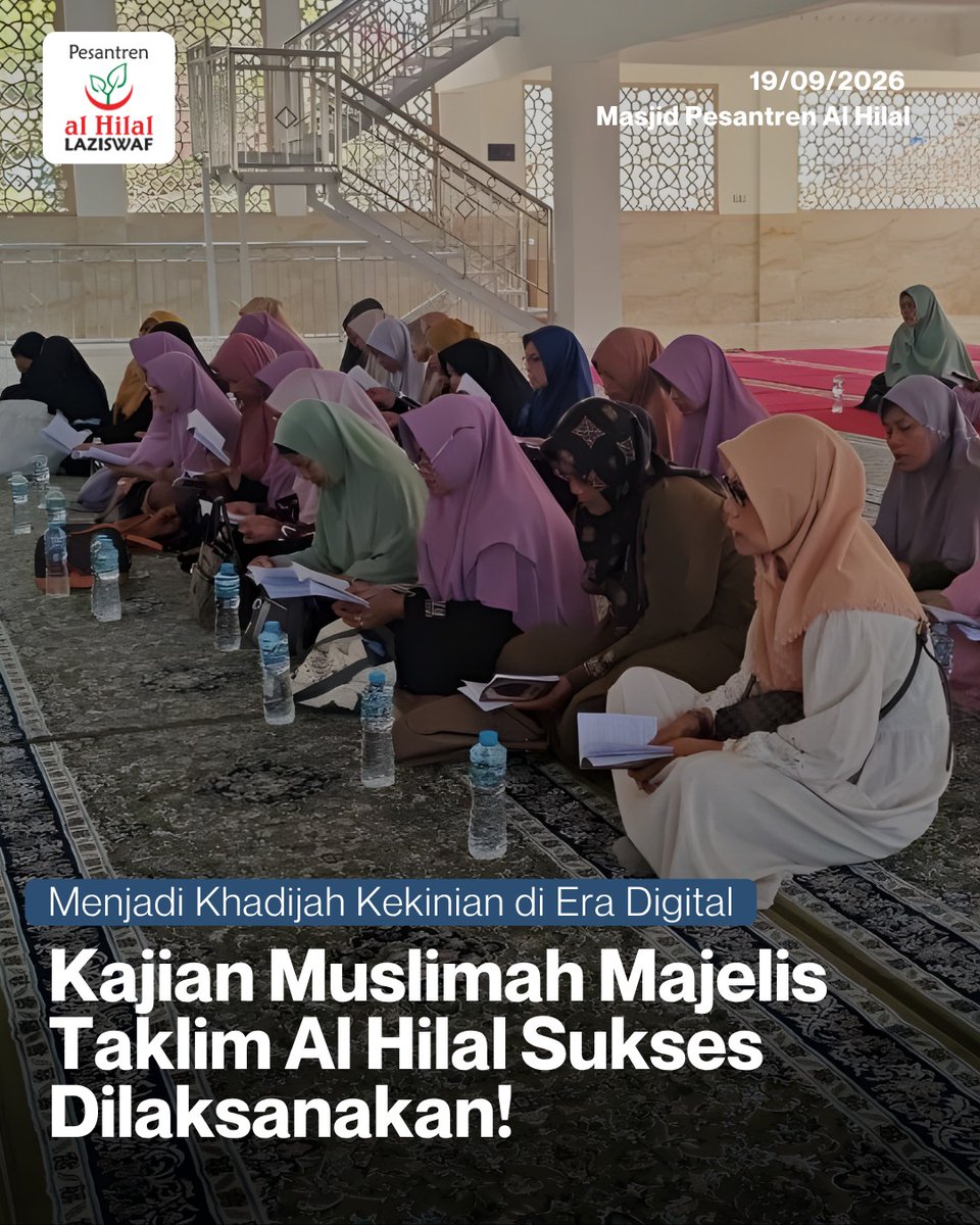 Laziswafalhilal's tweet photo. Kajian Muslimah Majelis Taklim Al Hilal Sukses Dilaksanakan!

Informasi selengkapnya: 
https://t.co/nfG5T4mFrK

#fyi #alhilal https://t.co/Wd26FxMAIx