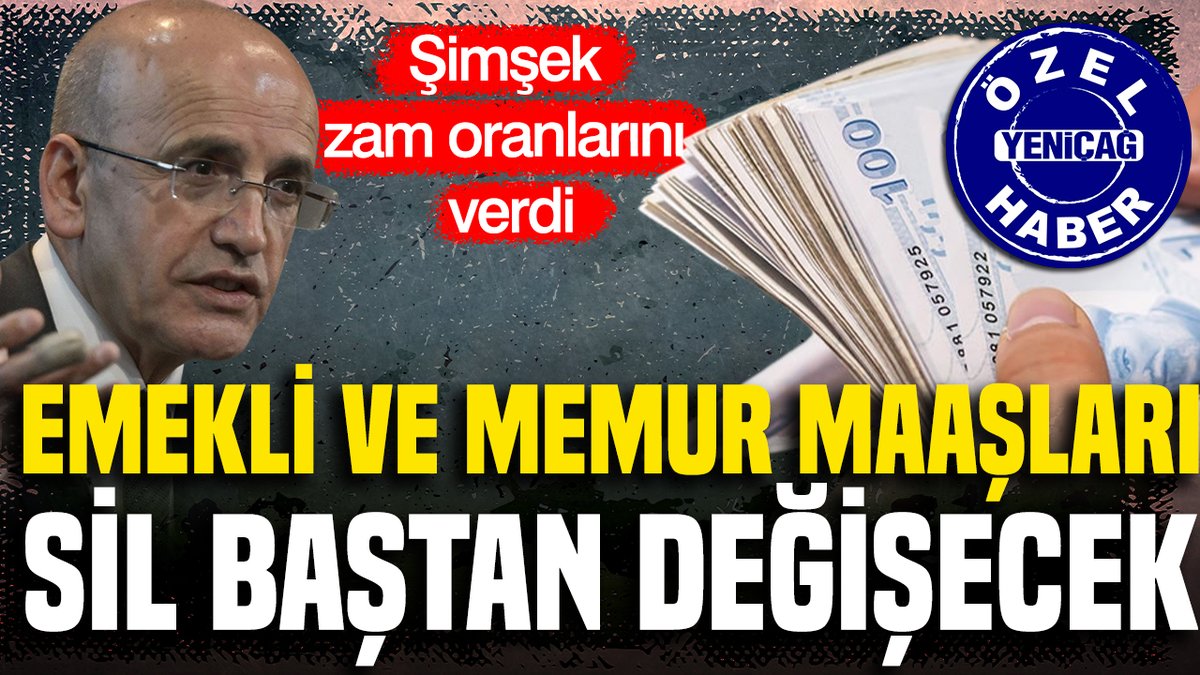 YenicagGazetesi's tweet photo. Mehmet Şimşek zam oranlarını verdi

Emekli ve memur Ocak 2027 maaşları değişecek

Ayrıntılar için...
👇
https://t.co/YvEN3F11zm https://t.co/7TOKMlLUBm