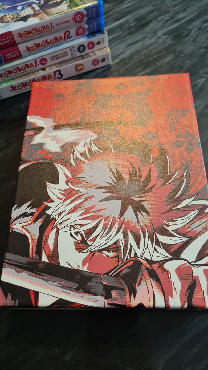 Blueglueus's tweet photo. Added Konosuba and Gintama Yoshiwara in flames remake for my Blu-ray collection. https://t.co/eAp02JPAKx