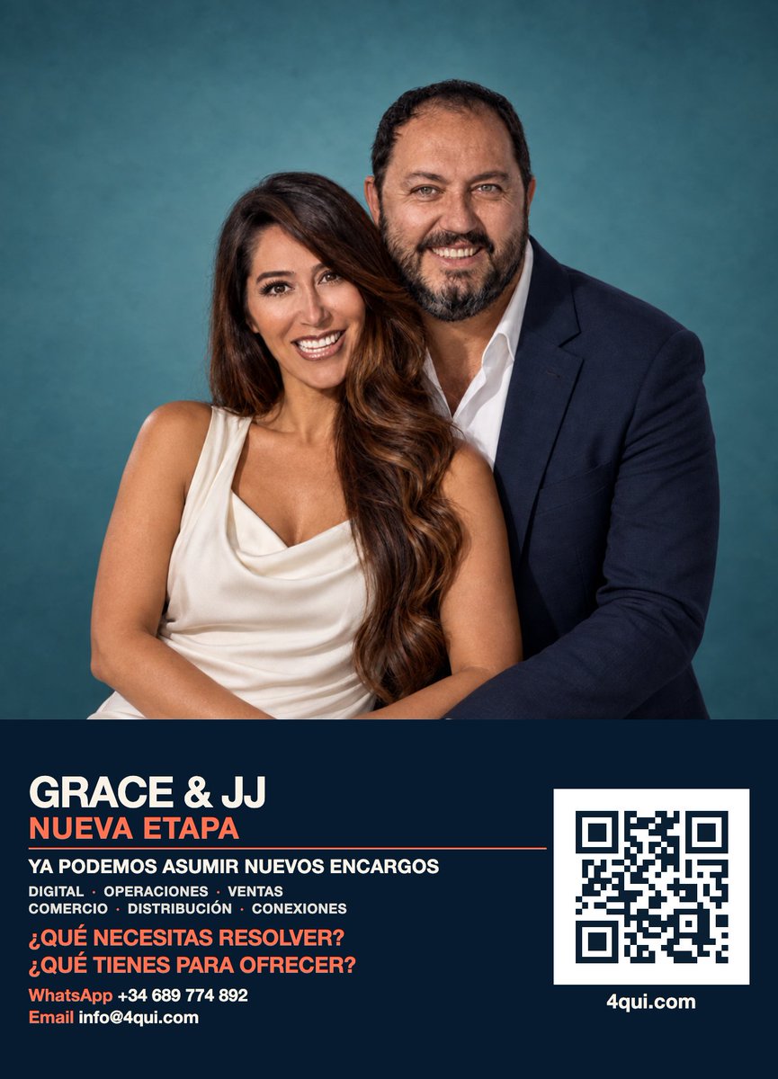 barrejon's tweet photo. Estamos disponibles para escuchar nuevos encargos.
No hace falta que encajen en una casilla concreta. Cuéntanos qué necesitas resolver, qué quieres poner en marcha o qué tienes para ofrecer.
Grace &amp; JJ. Nueva etapa. https://t.co/BwzuiyPdwZ