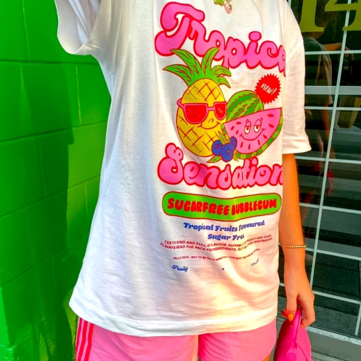 Unique graphic print oversized tee personal expression fashion