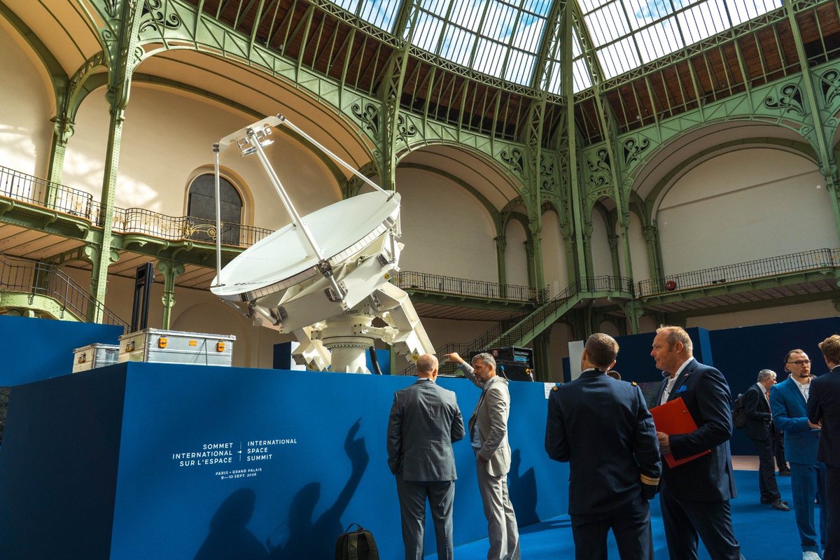 FranceinKenya's tweet photo. On Sept. 9-10, the International #ParisSpaceSummit brought together the global space community 👨🏾‍🚀. 

For 2 days, discussions focused on:
🌍 the global space economy – 51 announcements, totalling nearly €20 billion, were committed;
🛡️ space security through dialogue, defence and partnerships;
🚀 an international approach to science, technology and exploration – organizing space traffic, protecting frequencies, ensuring that scientific data remains open and accessible.

🇰🇪🇫🇷 The same spirit applies to the Franco-Kenyan spatial cooperation. 

🛰️ On May 2026, @SpaceAgencyKE (KSA) partnered with the French satellite connectivity specialist @skynopy_space to integrate one ground station in Nairobi 📡. Supported by @FrTr_Kenya , this project will:
✅ optimize the use of data from the Kenyan satellite;
✅ generate additional revenue for Kenya Space Agency that will be able to use an additional satellite in its ground station;
✅ and make this infrastructure available to the African space ecosystem.

This project was showcased in the heart of Paris, Le Grand Palais, where the summit was held 💪����.

��� Pushing the boundaries of space starts in Kenya!