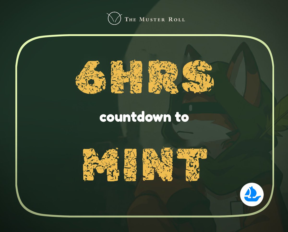 originalalms's tweet photo. It's Six (6) hours countdown to mint.

Are you ready? https://t.co/jiu0r5nLPj