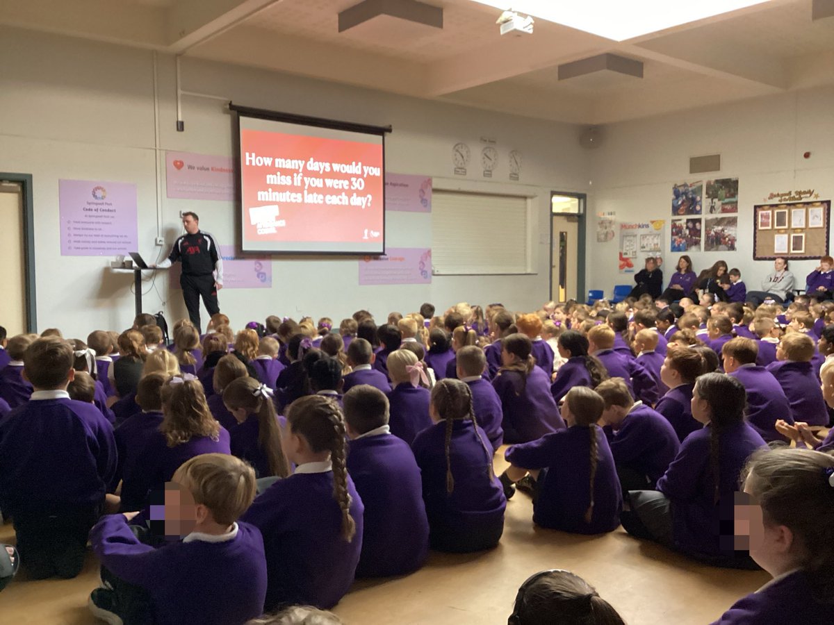 SpringwellYear6's tweet photo. Thank you so much to Elliot from @LFCFoundation for coming in this morning to talk to us about attendance and why it is so important @Springwellpark_ https://t.co/W7mT2dJ9Hb
