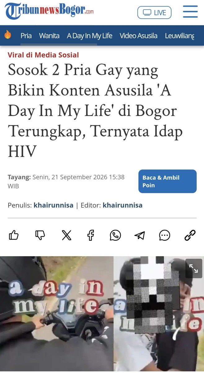 MiskinTV_'s tweet photo. BOTI kenapa banyak yang problematik sih?

Ketangkep polisi gegara video asusila dan ternyata HIV. Komplit. https://t.co/59ZqIvqV5G