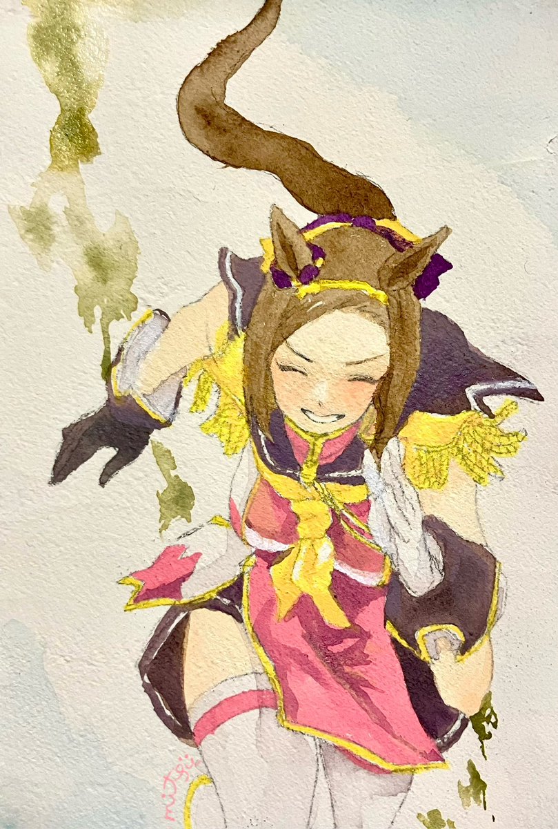 iwomitsu's tweet photo. アナログで  サクラバクシンオー https://t.co/MsQCi5OiZB