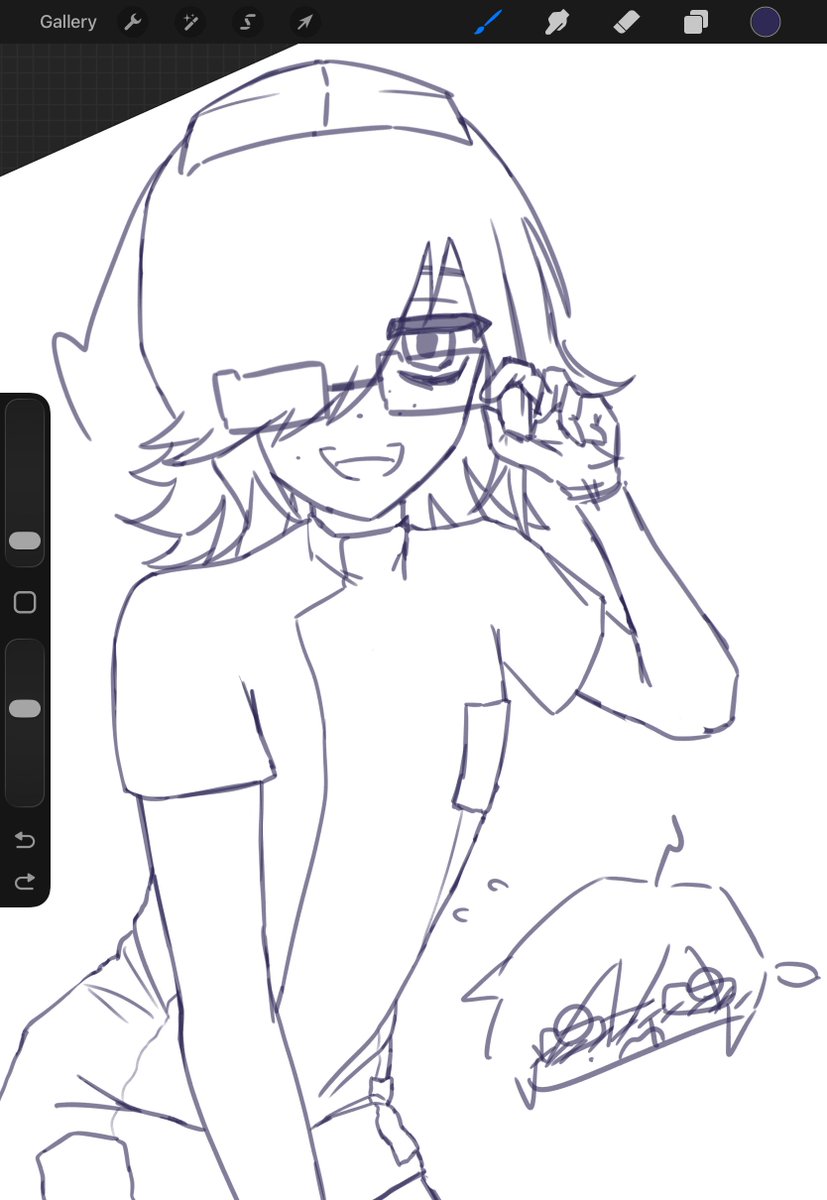 hanareini's tweet photo. #カロガド wip (drawing is really hard man) https://t.co/byKpcmhKGD