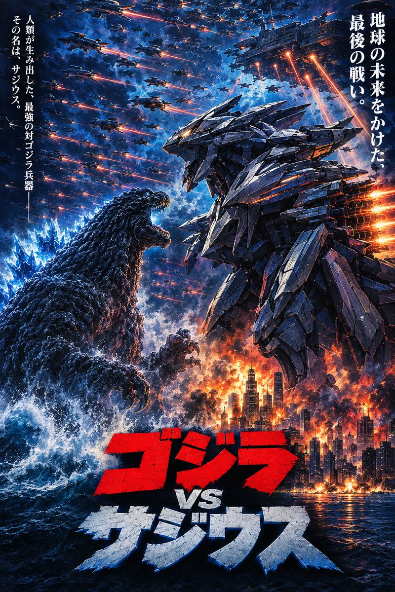 tidalcurrent999's tweet photo. 「ゴジラvsサジウス」、ホンマに名作でした。

#ゴジラ　#新怪獣総選挙　#NEWMONSTER
 https://t.co/IVXi4quJhj https://t.co/2tfWlpVHy9