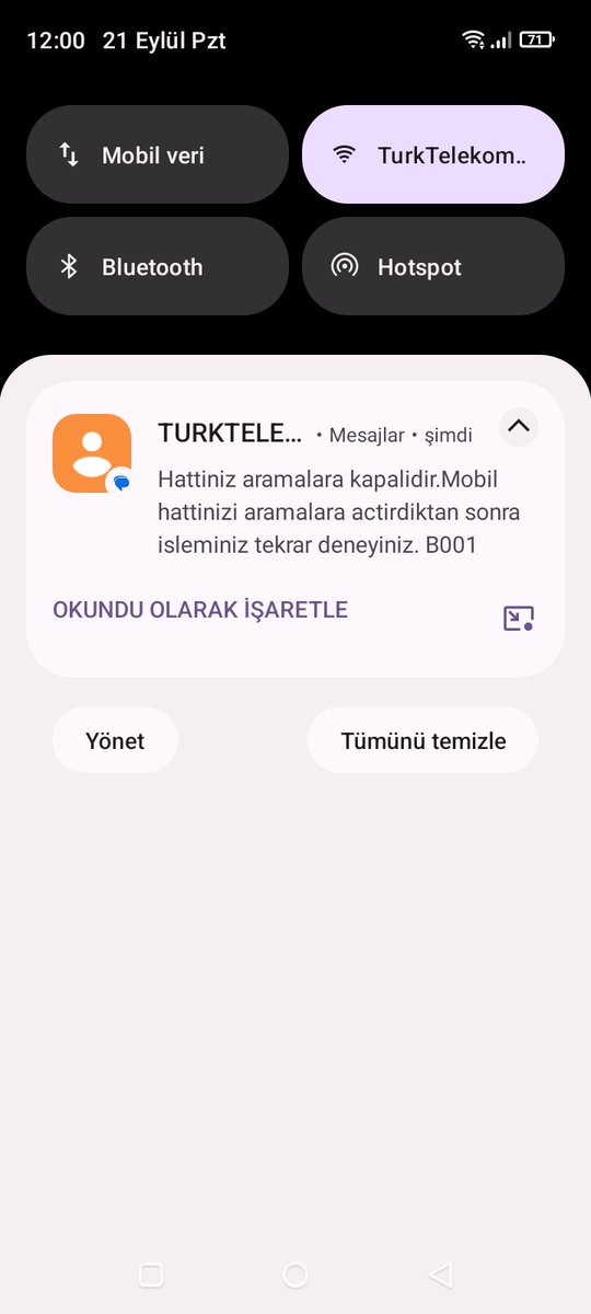 nasipse_eyle's tweet photo. @TTDestek Al birtane daha yeter yarına kadar açamıyacam kapalı olduğu için de arayıp napıyorsunuzya da diyemiyorum anladım aramalara kapalı ama sana niye kapalı @TTDestek https://t.co/w9mq8lpc4W