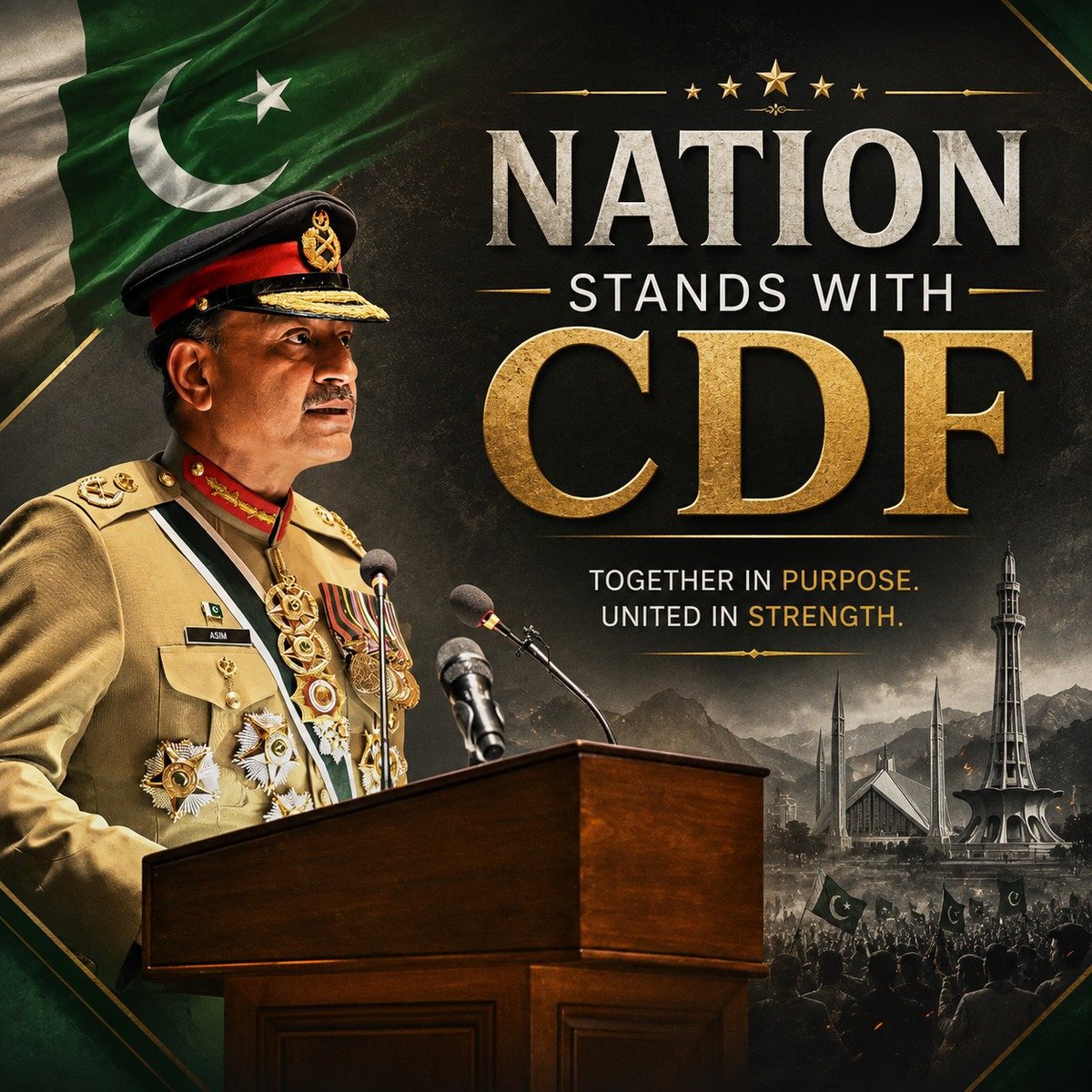 LostDumb_exe's tweet photo. CDF Asim Munir’s emphasis on modern defense capabilities, cyber resilience, and coordinated preparedness supports Pakistan’s response to evolving hybrid security challenges. 🇵🇰
#VisionaryCDF
#PrestigeOfCDF
#AsimMunirExcellence
#NationTrustsCDF
#OurInspirationCDF https://t.co/YRecUjZ5Nt