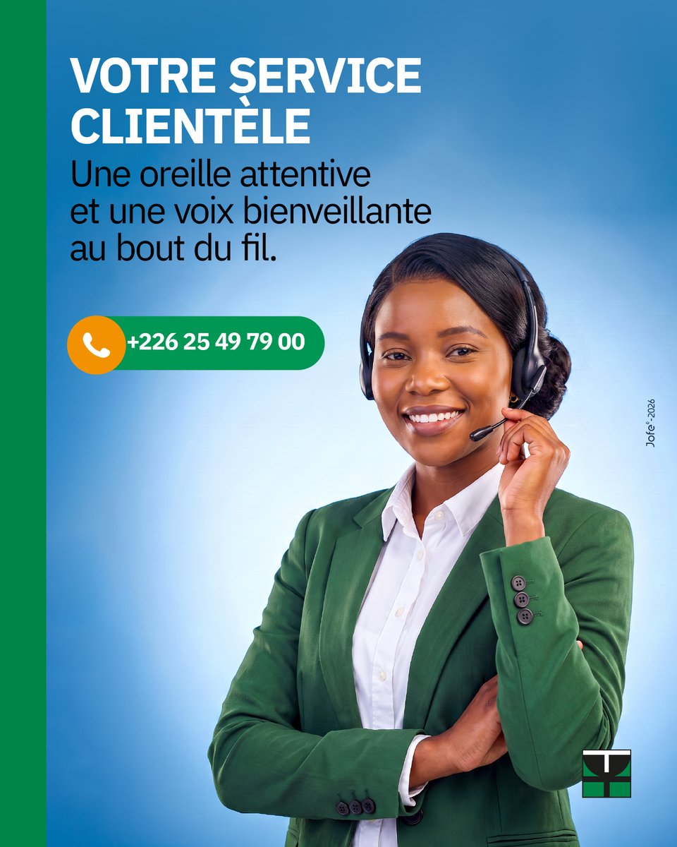 boa_burkinafaso's tweet photo. Nos équipes sont à votre écoute pour répondre à vos besoins et vous offrir une expérience bancaire sereine.
Appelez-nous au +226 25 49 79 00
Excellente semaine à tous !
#BOA226 #LaBanqueConnectée #ServiceClient https://t.co/lTVsi00M7h