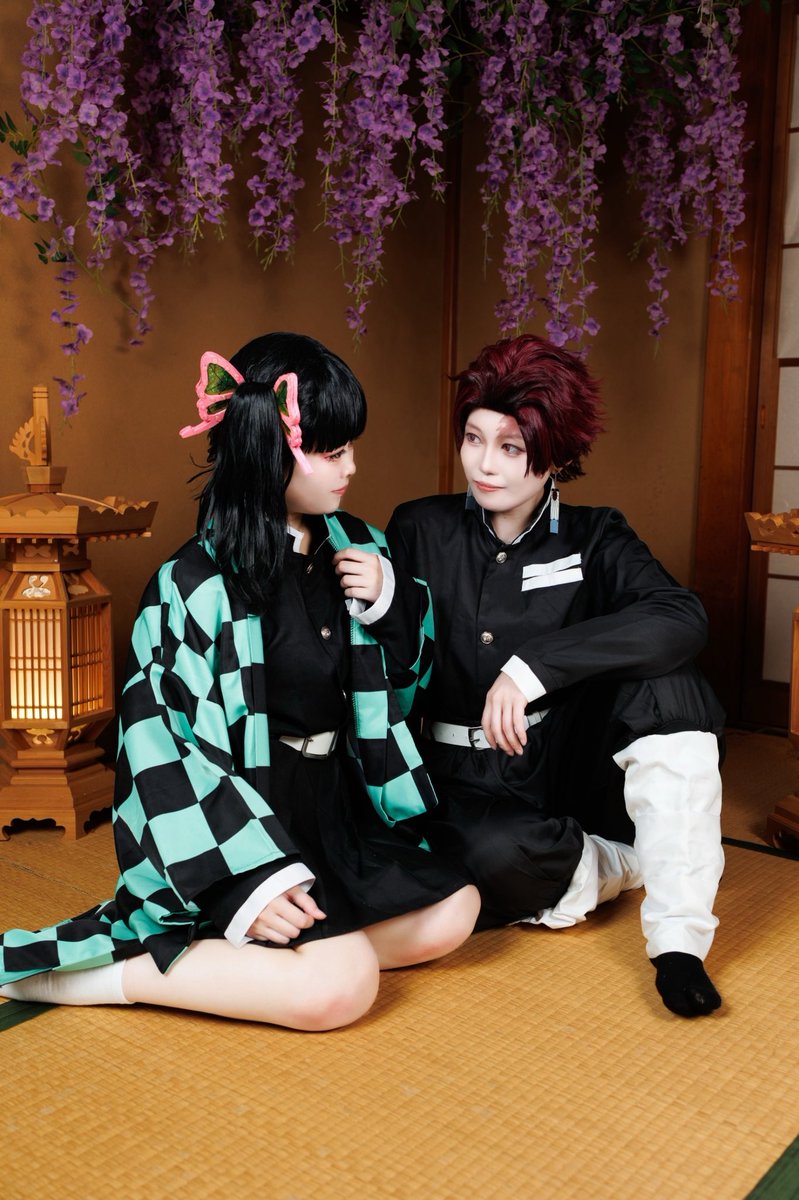 Cosplay__Bella's tweet photo. Cosplay 鬼滅の刃 ���治郎＆カナヲ

⚠️CP要素あり

🎴:@sky1996227sub 
🌸:べら
📸:@twenty0930 https://t.co/eq8U47eKUz