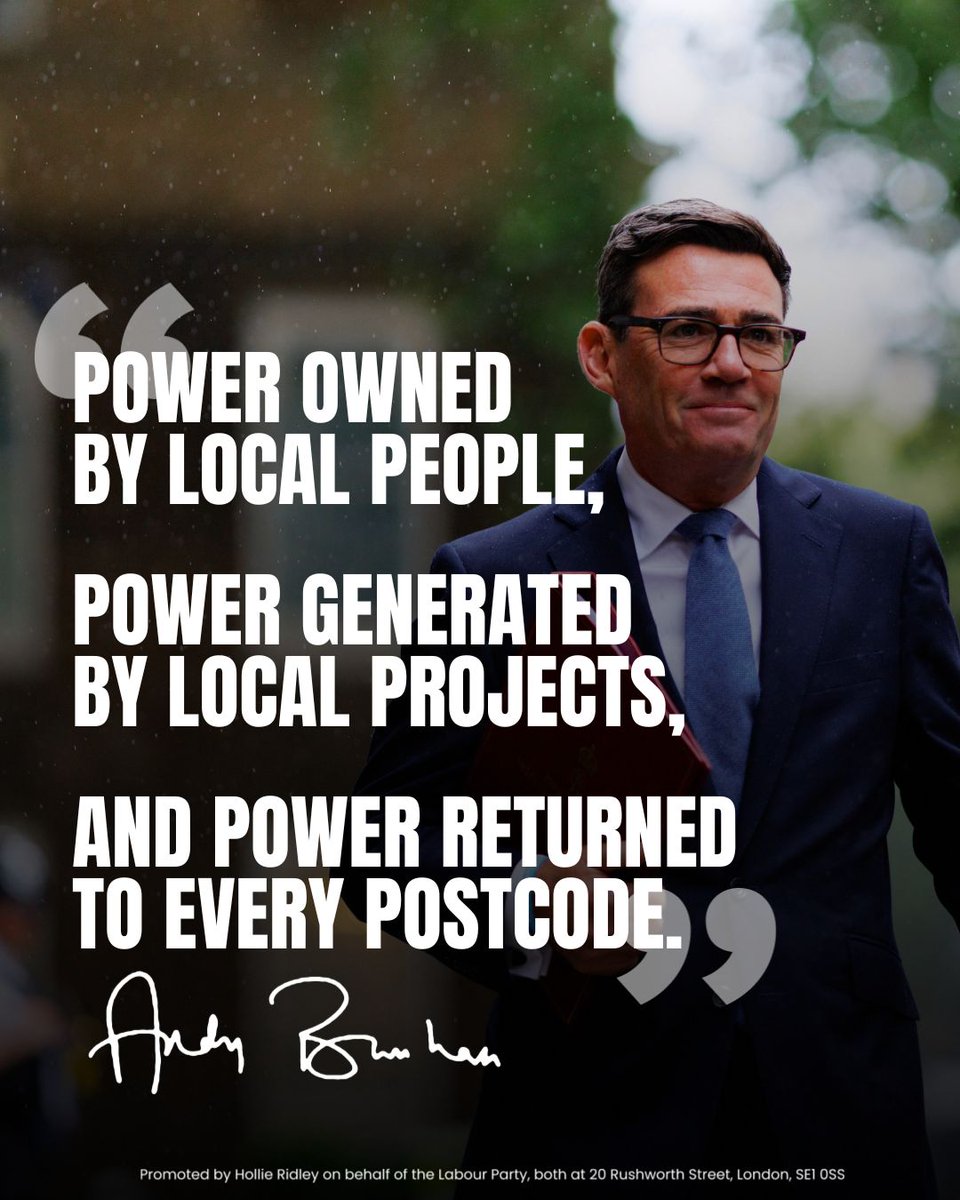 UKLabour's tweet photo. Labour is investing £30 million in community power to reindustrialise Britain. 

Over 1,000 local clean energy projects across the UK will be owned by communities and local authorities, so local areas get the benefit. https://t.co/O7MpJ0u48V