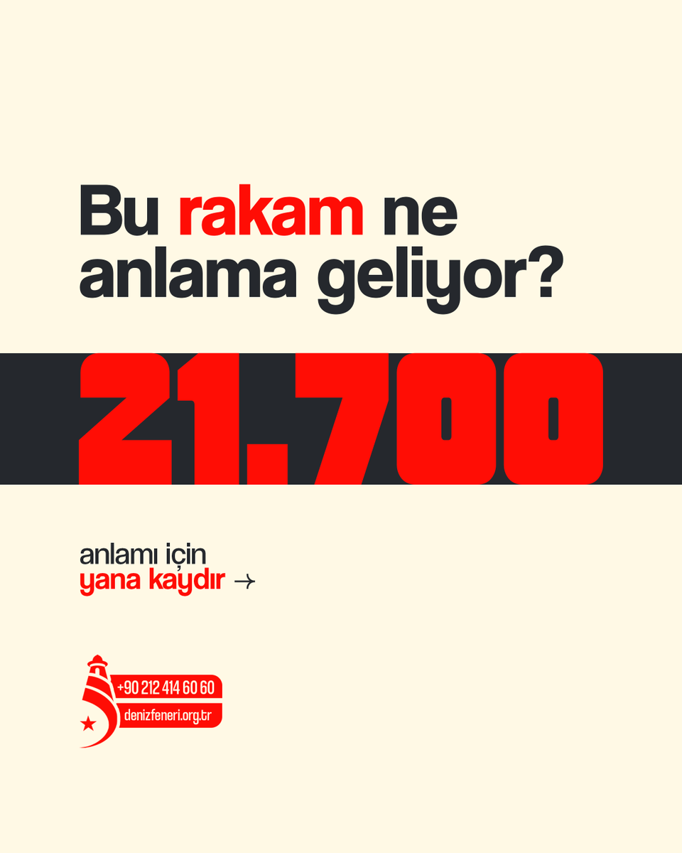 denizfeneriorg's tweet photo. ❌ Bu sadece bir sayı değil, bir insanlık dramıdır! ❌

Gazze'de yaşanan soykırımın ve insanlık suçlarının boyutlarını rakamlarla anlıyoruz. Ancak bu rakamların arkasında, hayatı çalınmış binlerce çocuk ve paramparça olmuş aileler var.

2023’ten bu yana; 21.700 Gazzeli çocuk, İsrail tarafından gerçekleştirilen saldırılarda katledildi.

Çocuklarımızın oyun oynayacakları, hayaller kuracakları bir gelecek, bombalar altında yok ediliyor. Dünyanın gözü önünde işlenen bu vahşete sessiz kalamayız!

Masum sivillerin yanında olmak ve onlara yardım elini uzatmak için:
📨 GAZZE yazıp 5560’a SMS göndererek 50 TL bağışta bulunabilirsiniz.
🌐 Online bağış: https://t.co/TlWL447ODe