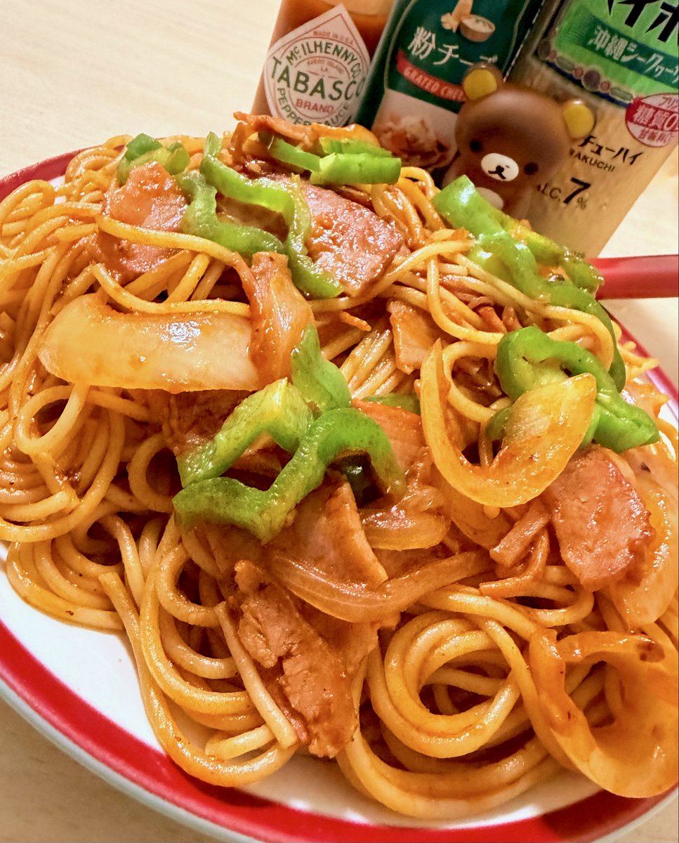 Nakajinnosekai's tweet photo. 私が作るナポリタン。(完) https://t.co/FaOatp5ESW