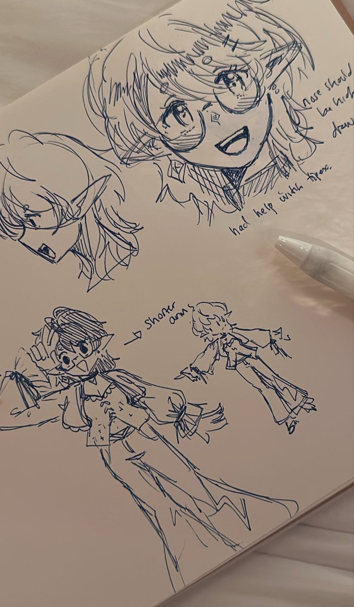 raelaveire's tweet photo. trying to do direct pen sketches and its not easy HFNAH.. But if i do this everyday then maybe itll eventually get even cleaner https://t.co/sFmtzmgMKq