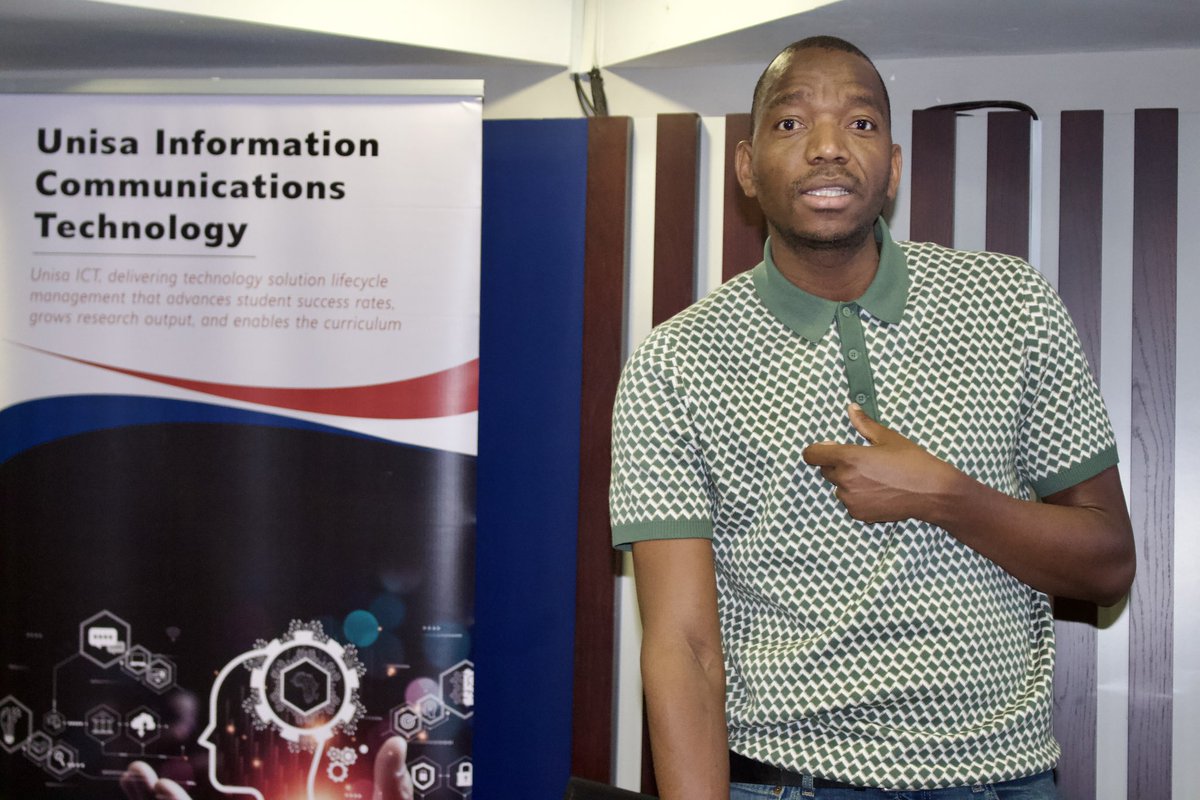 UnisaCSET's tweet photo. [UNISA ICT & CSET HACKATHON] The UNISA ICT & CSET Hackathon is officially underway at the Unisa Science Campus, where our students are exploring the transformative potential of Agentic AI in higher education.
In his opening remarks, Dr Motlokwe Thobejane, Executive Director: ICT Infrastructure and Systems, emphasised:
“The future of higher education will not be defined by technology alone, but by how people and technology work together to create better learning experiences, better services and better outcomes for society.”
The hackathon is attended by Unisa students from various disciplines including Sciences, IT, Computing  and Law.
#UnisaCSET
#Unisa150AndBeyond 
#UnisaHackathon