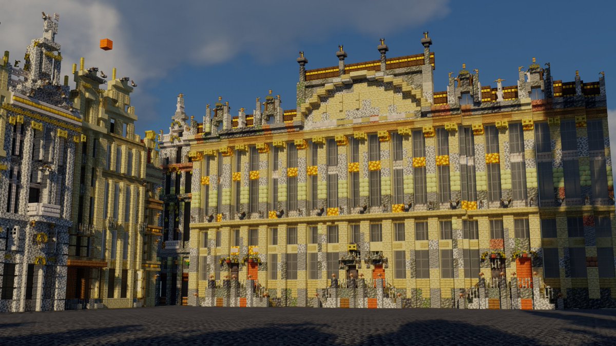 HZLx2q6's tweet photo. 我曾经在Minecraft还原的布鲁塞尔大广场 #minecrat #minecraftBuilding #minecraft建筑 #belgian #brussels #europe https://t.co/V3aO9aN1Qg