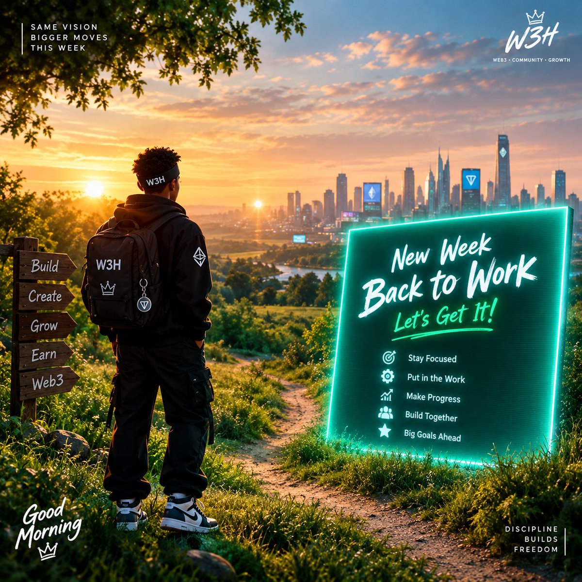 Web3_heir's tweet photo. GM Web3 fam 
New week. New goals. New opportunities.
Back to work. Back to building.
Stay focused, keep showing up, and let’s make this week count. 
What are you building this week? 
@BlackEthz @BUduakobon36876 @ProjectLincoln https://t.co/QF0O5WOm3z
