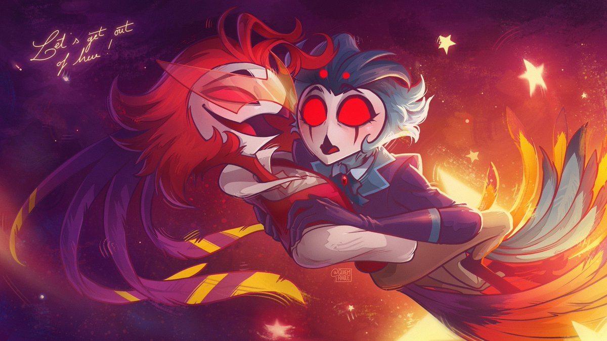 quiem_rhole's tweet photo. I don't know what's happening between them but I already love it 🌟❤

#HelluvaBoss‌ #HelluvaBoss‌fanart #Helluvabosstrailer #HelluvaBoss‌Stolas #HelluvaBoss‌Vassago https://t.co/uP1afqsML0
