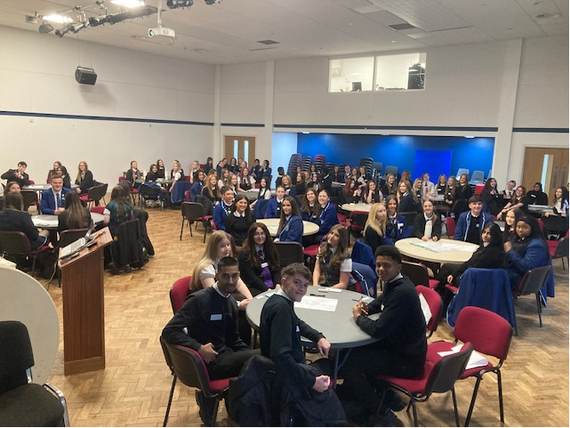 ColtnessHS's tweet photo. Today we are hosting the 1st of this year's S6 Psychology Conferences. A big warm welcome to the pupils of: @StAidansHigh @ClydeValleyHS @CalderheadHS @DalzielHigh @brannock_high @TaylorHS1982 @olhsmwell @braidhurst who are studying Psychology through our online consortium offer. https://t.co/cvrEZTIo35