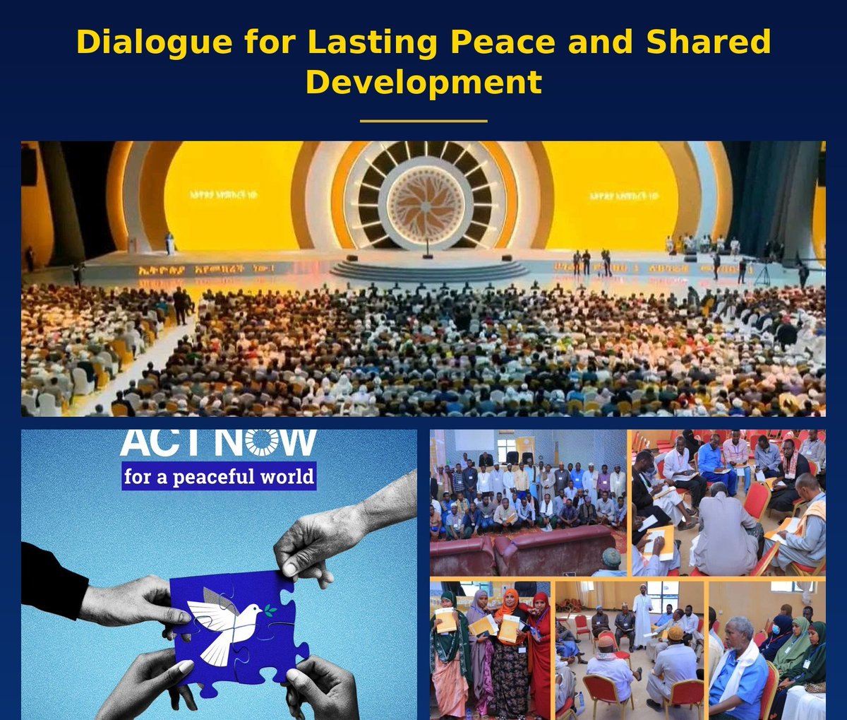 AyantuLucy's tweet photo. @BBCWorld We Ethiopians are pro-peaceful National Dialogue. Africans Deserve Lasting Peace and Sustainable Development. #Ethiopia #ENDC #PeaceDay https://t.co/mHYUWbGGcW