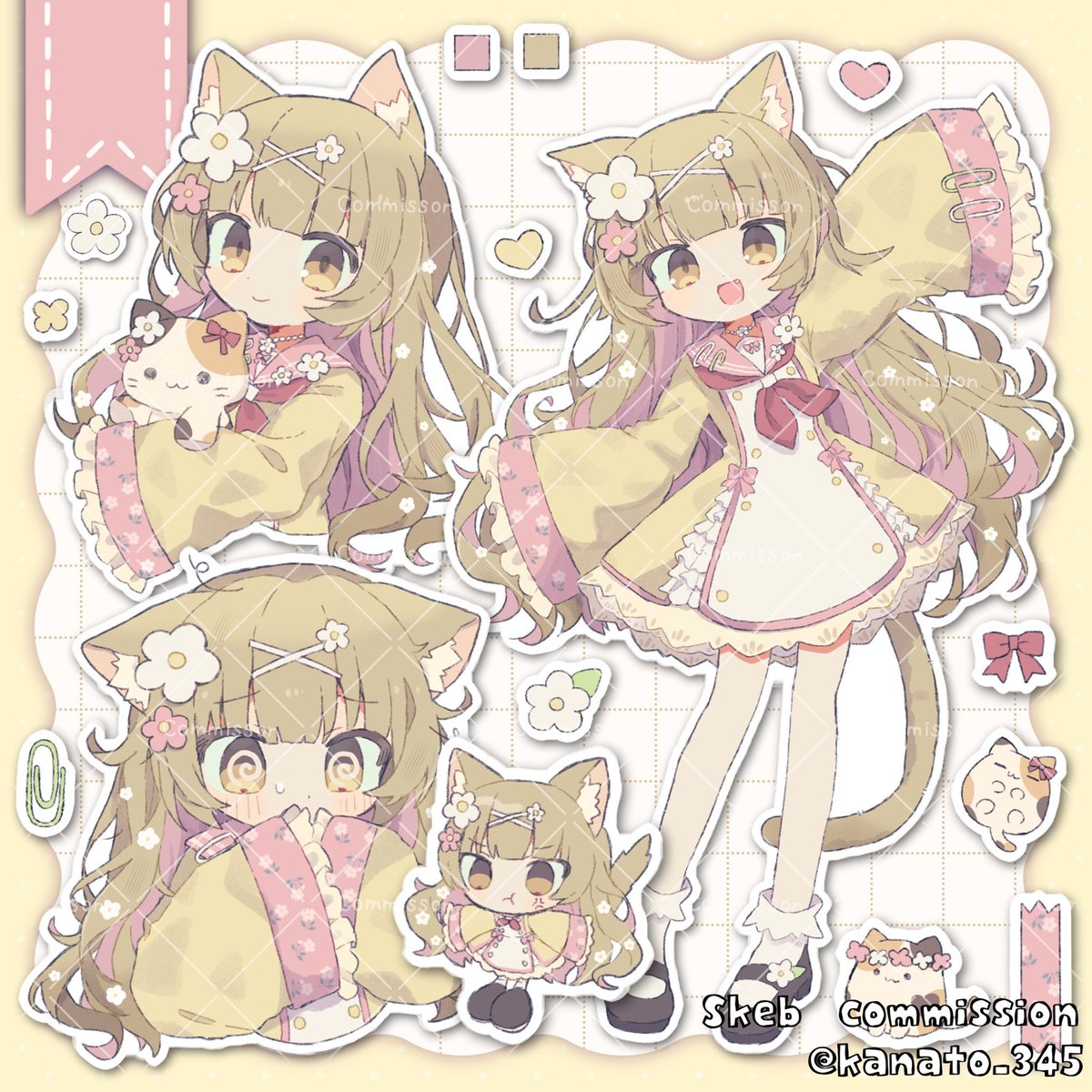 kanato_345's tweet photo. skebありがとうございました！🐱🌸 https://t.co/mf6HJITrUT