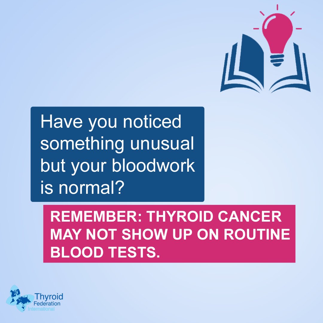 ThyroidFed's tweet photo. Thyroid cancer can frequently occur while routine blood test results are completely normal. Function vs. structure: blood tests (TSH, T3, and T4) measure how well your thyroid functions (producing hormones), not its structure. To check the structure, an ultrasound exam is needed. https://t.co/sNyOxhtPRS