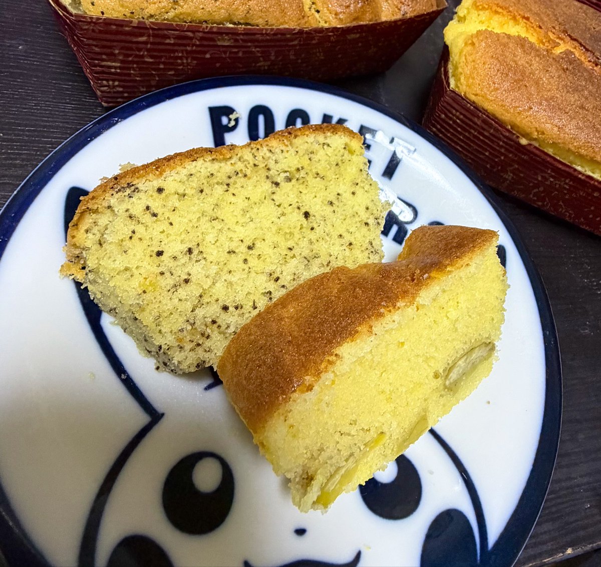 umite_ru's tweet photo. 栗のパウン��ケーキできたわよー！！
紅茶味もあるわよー！！ https://t.co/HMidIRwXM9