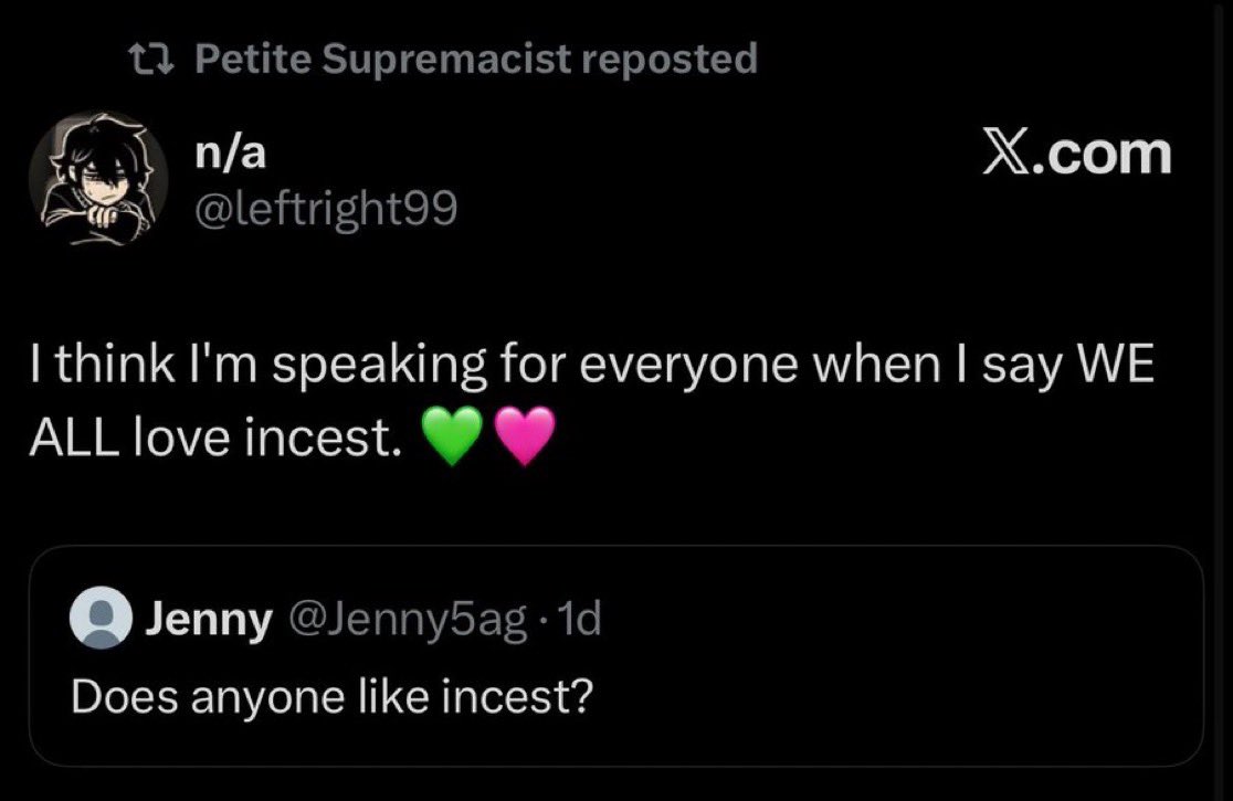 Independent1444's tweet photo. The more I look into this person’s profile, the more disgusted I get. I haven’t even made it through 1 MONTH and I am too disgusted to continue because of the sexism, incest, pedophilia, homophobia, racism. More screenshots to follow https://t.co/DwJEpkbfMa