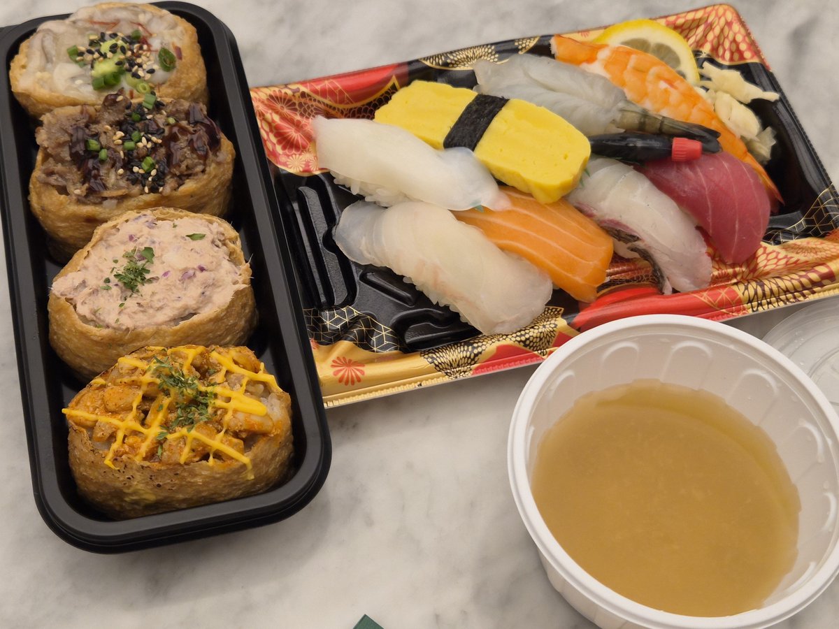 2022Meal's tweet photo. 260918 금

- 타코1, 퀘사디아2, 제로사이다
- 반반 소프트콘
-유부초밥2, 초밥4
- 말차스콘, 아아메 https://t.co/YOafcO97Ud