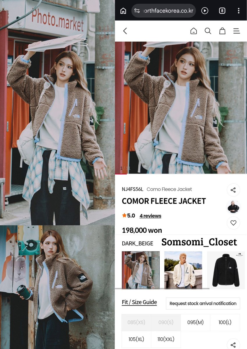 Somsomi_Closet's tweet photo. TNF " COMOR FLEECE JACKET " promoted by jeon somi already "SOLD OUT" In several sizes On official website TNF Korea 🩷
and ranked in the top 22 in sales🩵
#SOMI #JEONSOMI #THENORTHFACE https://t.co/sPZVgrnJcv