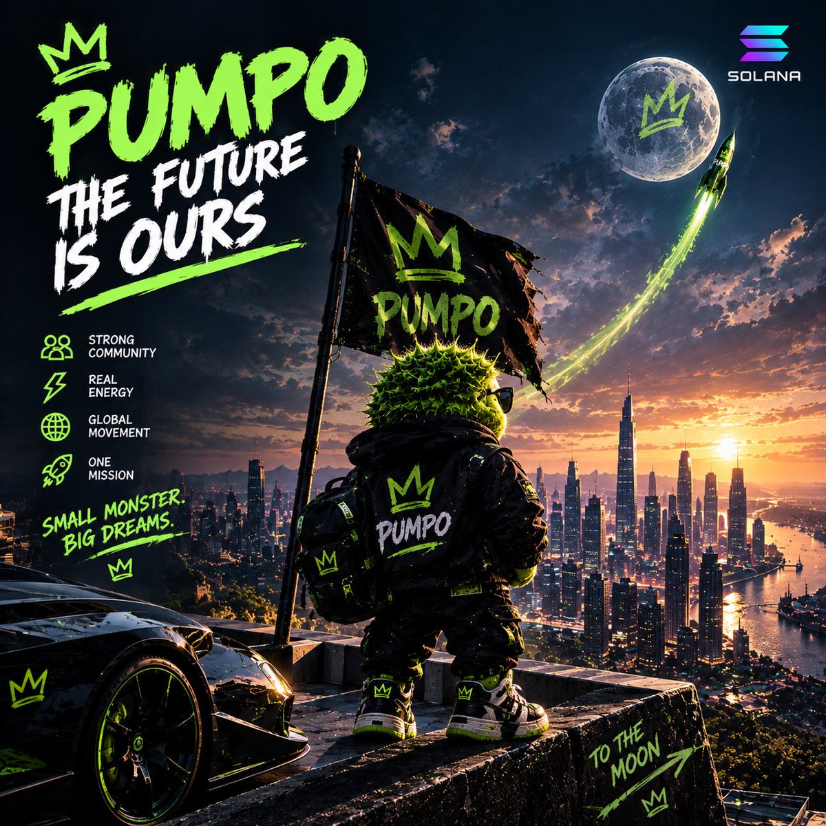 Pumpooffice1's tweet photo. 🔥 THE FUTURE IS PUMPO. 🌍🚀

The vision is bigger than one meme.

💚 STRONG COMMUNITY
⚡ REAL ENERGY
🌎 GLOBAL MOVEMENT
👑 ONE MISSION

From the city to the moon — $PUMPO keeps moving. 🌕

#PUMPO #Crypto https://t.co/VC9pA3PmAJ