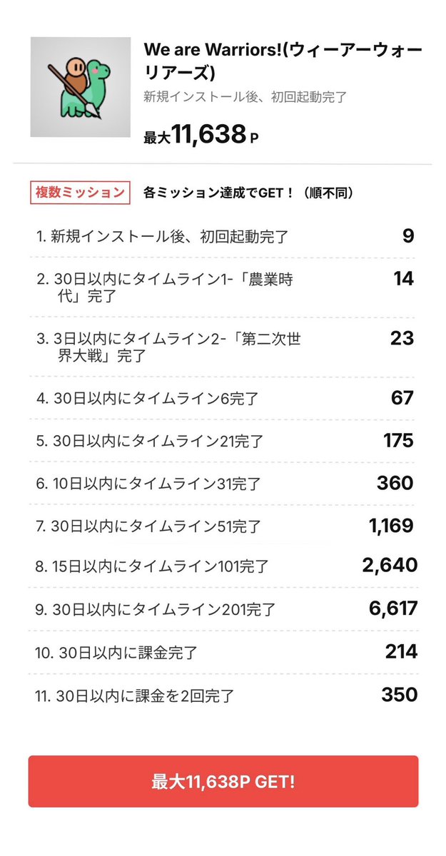 yc0ute's tweet photo. 今やっているポイ活案件たち🍀

⚔️We Are Warriors
🍖ウォリアーマスター
🦸Heroes of History
🧱カラーブロック：爽快パズル

上の２つは全く同じ感じのゲームで
どちらもあと1週間くらいで終わる🙆‍♀️

３つ目はあと10日くらいかな？

カラーブロックはほぼ放置で終わるし
やってない人いたらおすすめ🌿 https://t.co/mYqs2JVS7r