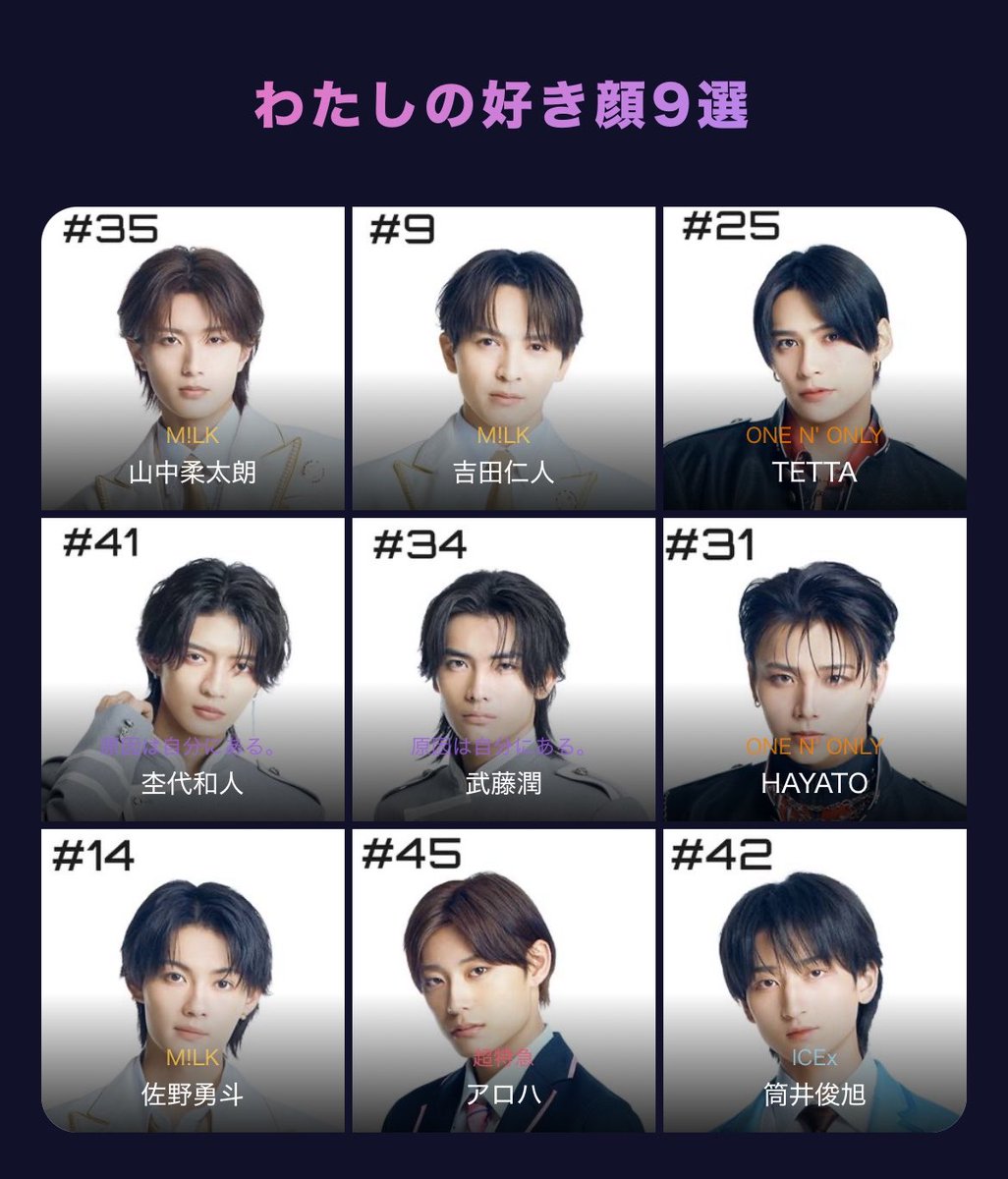 _y_jyu's tweet photo. 三白眼だいすき委員会
ｽﾀﾀﾞ顔ほんとにすきすぎて全員沼
#EBiDAN好き顔9選 https://t.co/25InlbkrpP