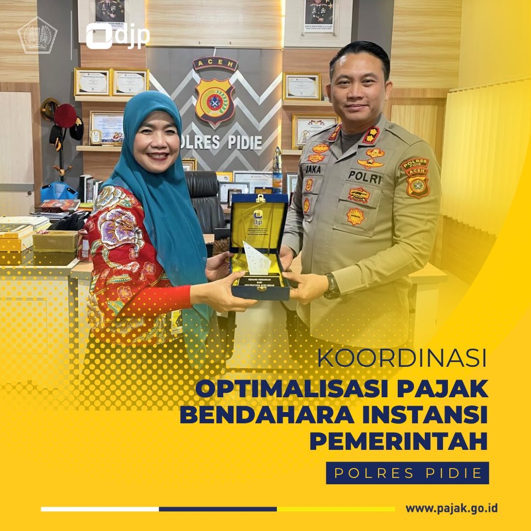 pajaksigli's tweet photo. KPP Pratama Aceh Besar Perkuat Sinergi dengan Polres Pidie untuk Optimalisasi Pajak Bendahara Instansi Pemerintah https://t.co/fFTICsu7YP