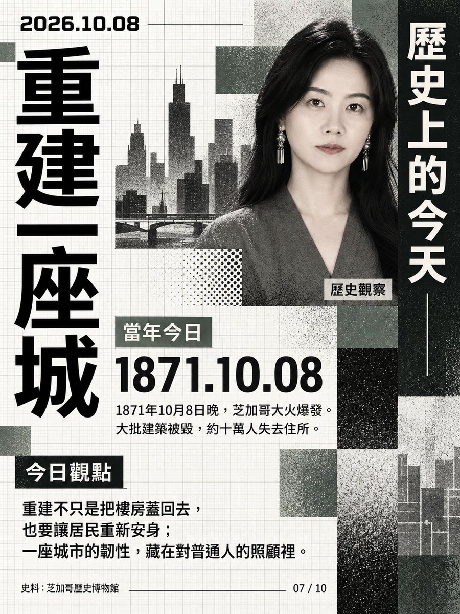 linlinox9's tweet photo. 10月8日｜重建不只是把樓房蓋回去，也要讓居民重新安身；一座城市的韌性，藏在對普通人的照顧裡。 #歷史上的今天 https://t.co/xM8vPJDRHn