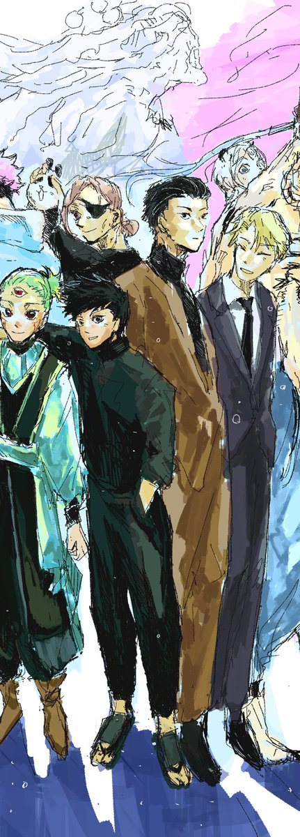 This_is_shoes's tweet photo. 呪術モジュロ≡ 1周年おめでとうの絵
めちゃくちゃ大遅刻だけどおめでとう！ https://t.co/FIAavnpOiX
