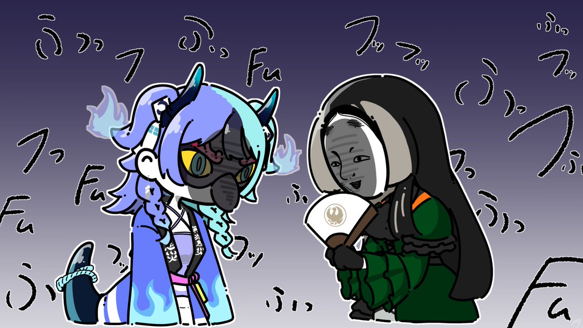 qJHSdwVNXvBBGxL's tweet photo. 仮面仲間🎭️
#めら組絵図
#らでん似絵 https://t.co/lervwRGMyT