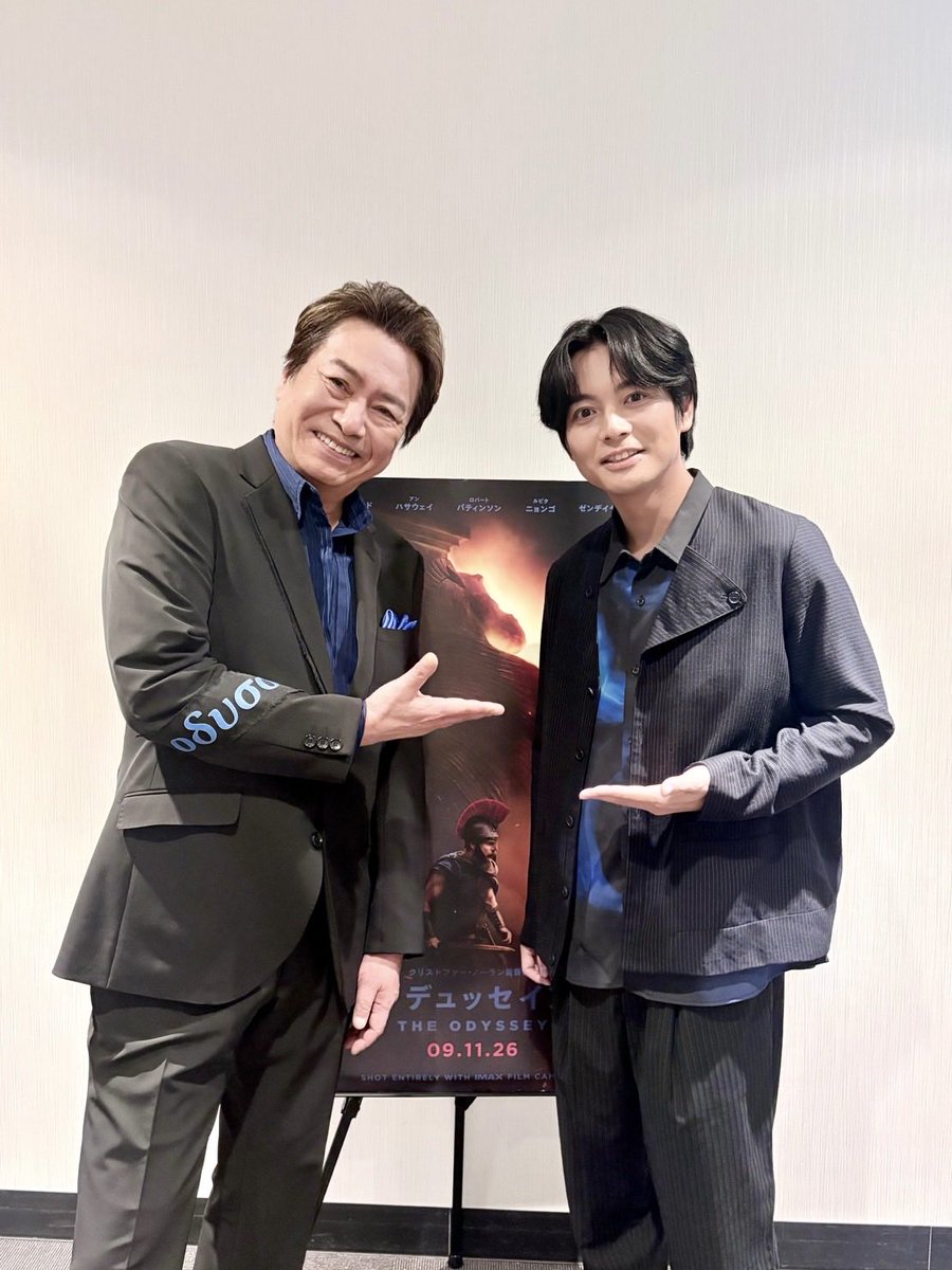 enojunjunjun's tweet photo. 『#オデュッセイア』大ヒット御礼イベント足元の悪い中ありがとうございました！
吹き替えチームと藤岡ファミリーの皆様と。 https://t.co/el31zGomRh
