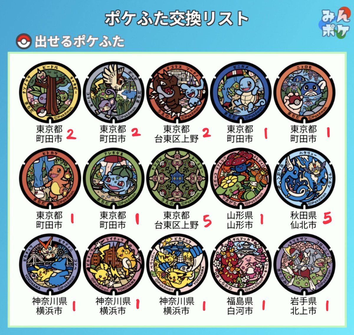 _PON_1031's tweet photo. ポケモンGO ポケふた 交換
譲：画像のもの
求：出せるもの以外未所のためご提示お願いします🙇

お気軽にお声掛けください！

#ポケモンGO #ポケふた #ポケふた交換 https://t.co/2M0TTliiVB