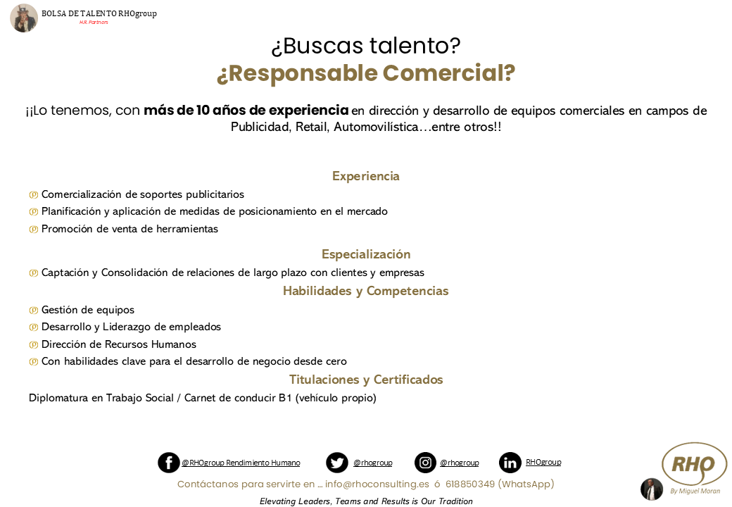 RhoGroup's tweet photo. ⭐ Encuentra el talento adecuado para acelerar tu próxima etapa⭐

Hoy abrimos la Bolsa de Talento para presentar el perfil de un Responsable Comercial

El proyecto de la Bolsa de Talento de @RHOgroup está liderado por @Mmoranrho https://t.co/lkDkOj0yrN