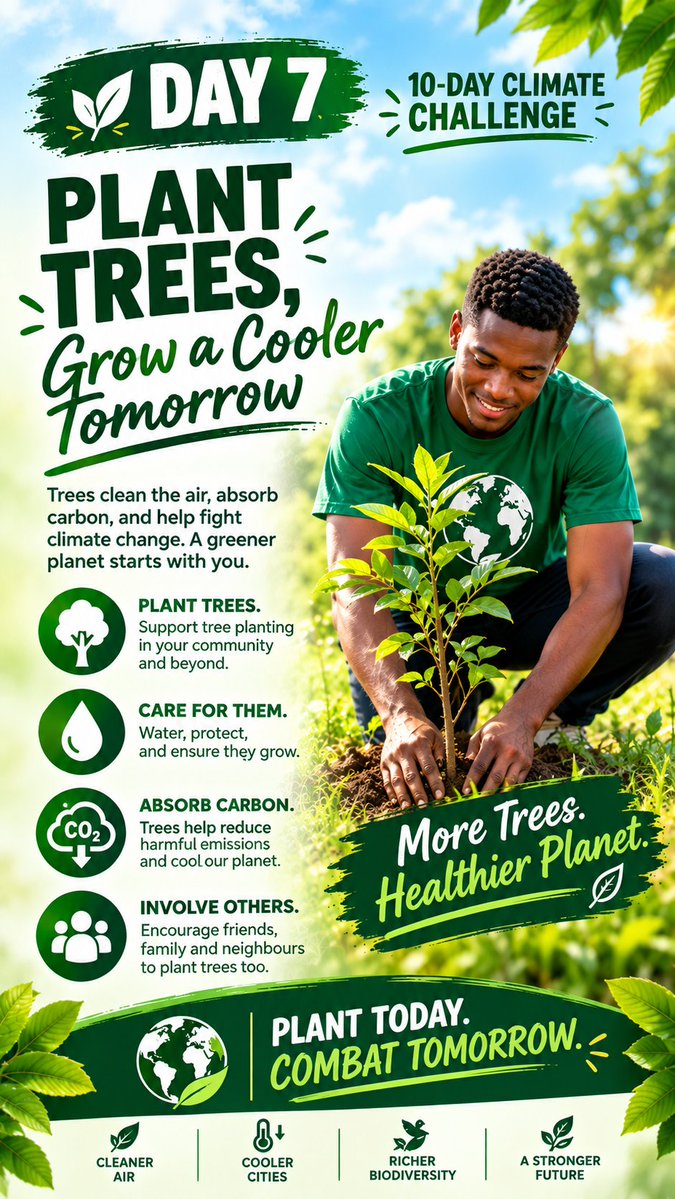 SADEEQJBM's tweet photo. #10-DayChallenge
#10-DayClimate
#IgniteTheChange
#SaveThePlanet
#ProtectTheGeneration https://t.co/P6k6iIVLNQ