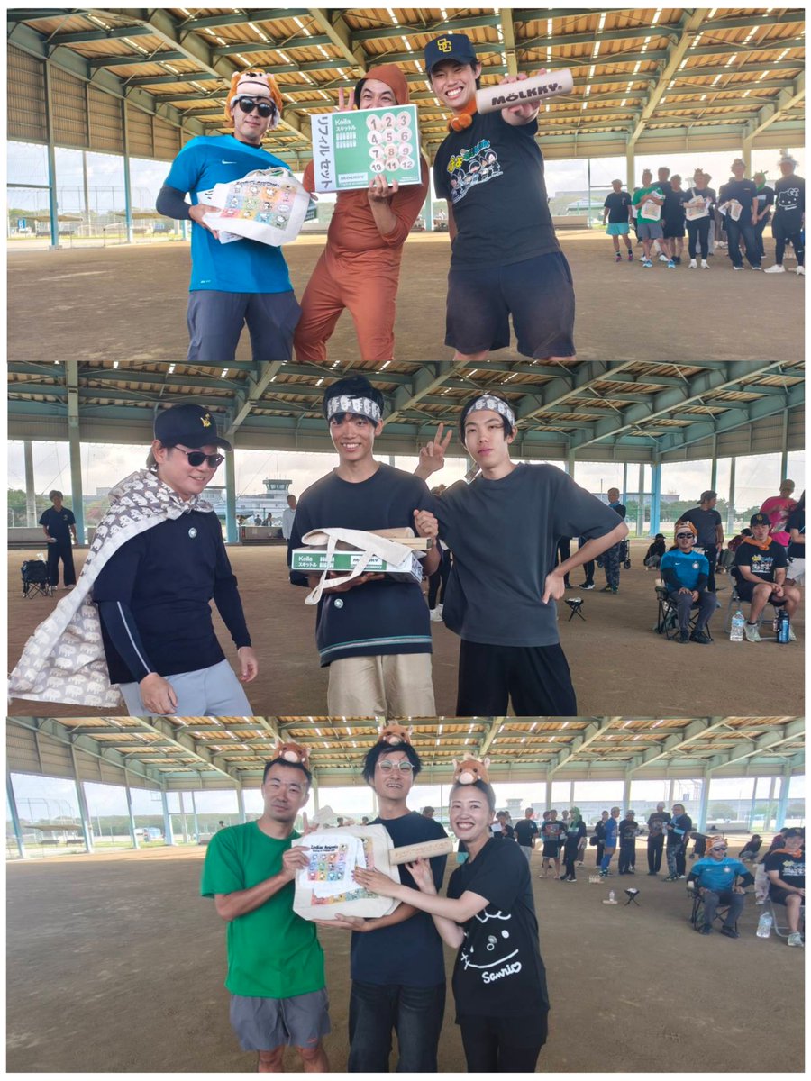 pennylane_0214's tweet photo. 第2回干支カップ九州版
🥇原点回帰
🥈いけだ
🥉Boar Strike
優勝しました!
タイガ!まっち!ありがとう!!
昨日の沢モルからの2日間、本当に最高のモルック大会でした!
九州モルックは家族!
またこれからもよろしくお願いします!
遠征の方も、またぜひ九州に遊びに来られてください! https://t.co/0Fav2qsw5o