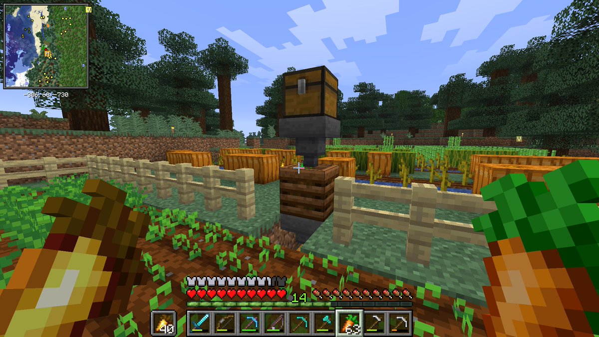 Event_Hor11zon's tweet photo. Does anyone else build this little contraption in their farms for automatically converting excess seed to bone meal https://t.co/xipVs9XqJX