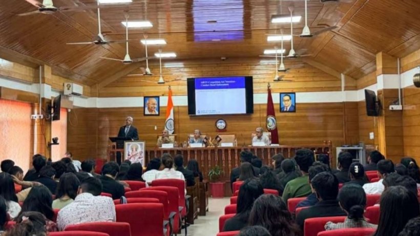 CCI_India's tweet photo. Shri Vipul Puri, Joint Director (FA), CCI, delivered a lecture on “Competition Law” at Himachal Pradesh National Law University (HPNLU), Shimla, on 18.09.2026. https://t.co/eF4pPI8j9I