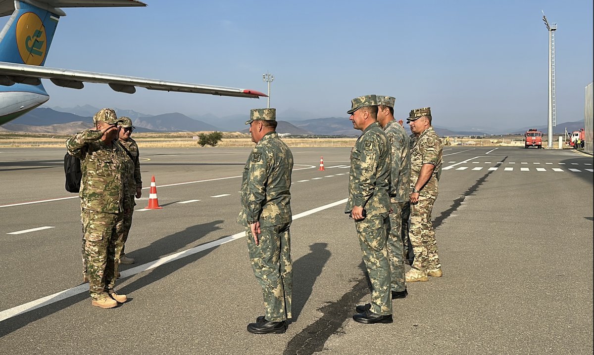 wwwmodgovaz's tweet photo. 🇺🇿 delegation arrives in 🇦🇿 to participate in #PowerofUnity2026 joint military exercise https://t.co/9marfm7Zwp
