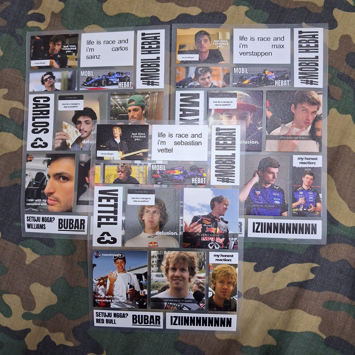 luxxcien_'s tweet photo. F1 fanmerch pilled this month https://t.co/ZnF8zgw3qM