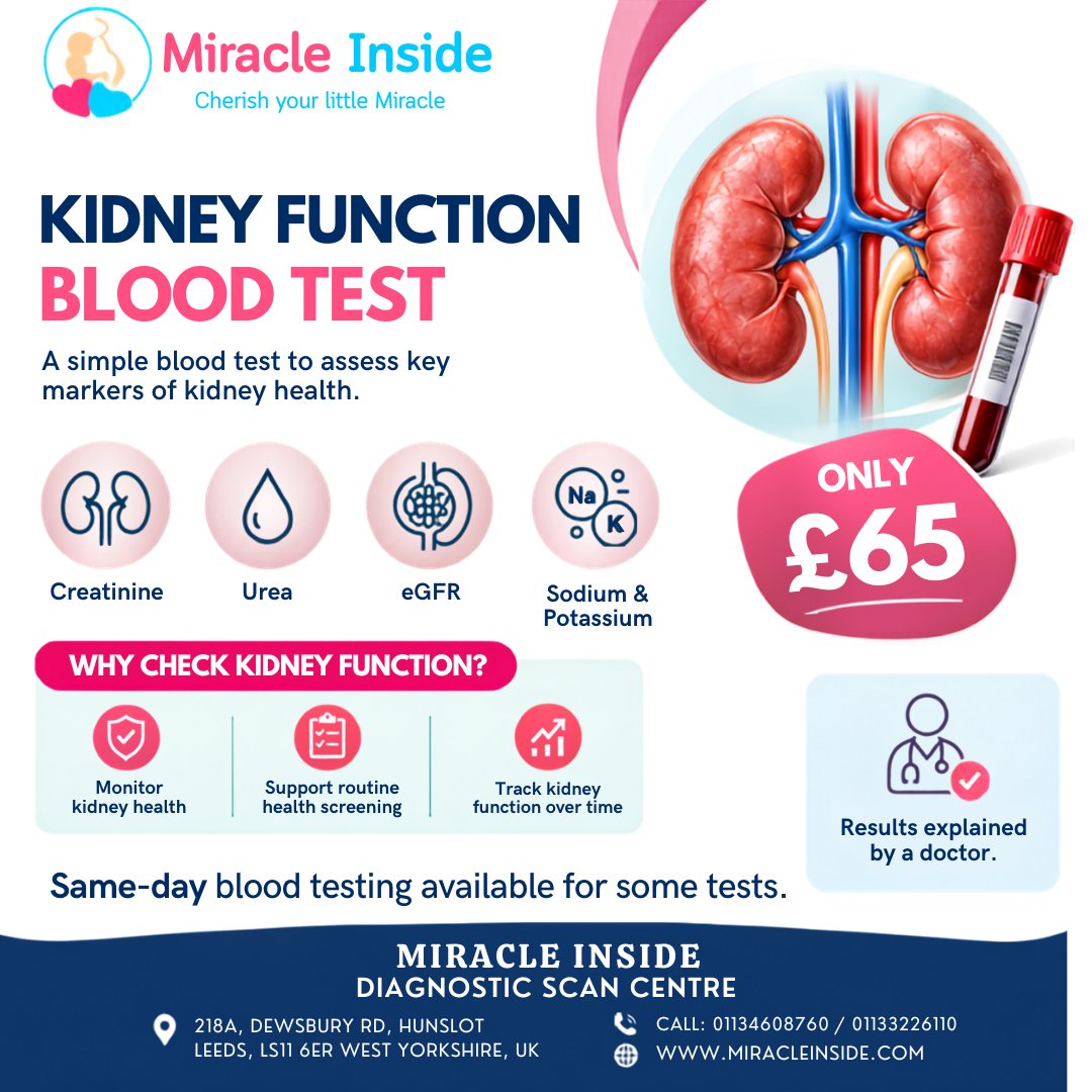 Miracleinside4D's tweet photo. Kidney Function Blood Test Know More About Your Kidney Health
#KidneyFunctionTest #KidneyHealth #BloodTest #KidneyBloodTest #HealthScreening #PrivateBloodTest #BloodTestsLeeds #HealthCheck #MiracleInside #LeedsHealthCare https://t.co/4Be5L4L82t